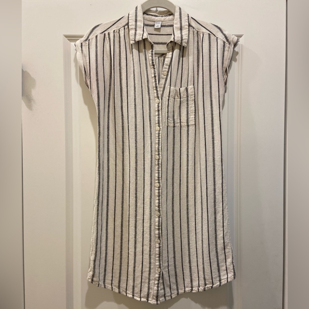 Old Navy Striped Shirt Dress